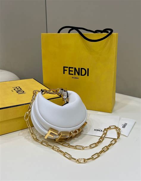 fendi silver nano bag|Fendi hobo bag.